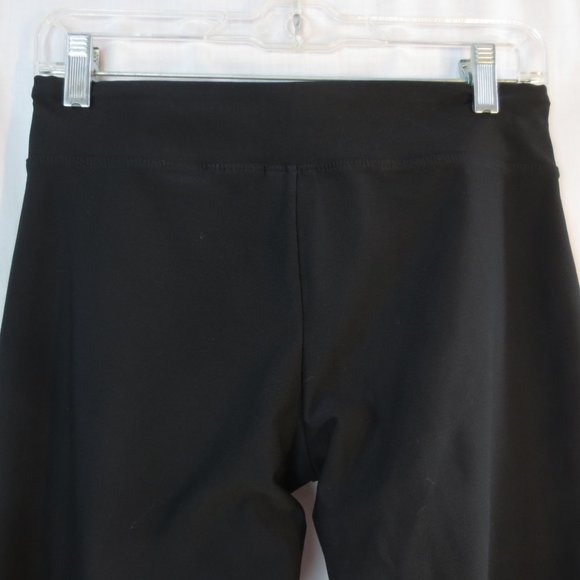 Nike Black Wide Leg Super Stretch Yoga Pants Dri Fit Comfy Size Small Short - Picture 4 of 9